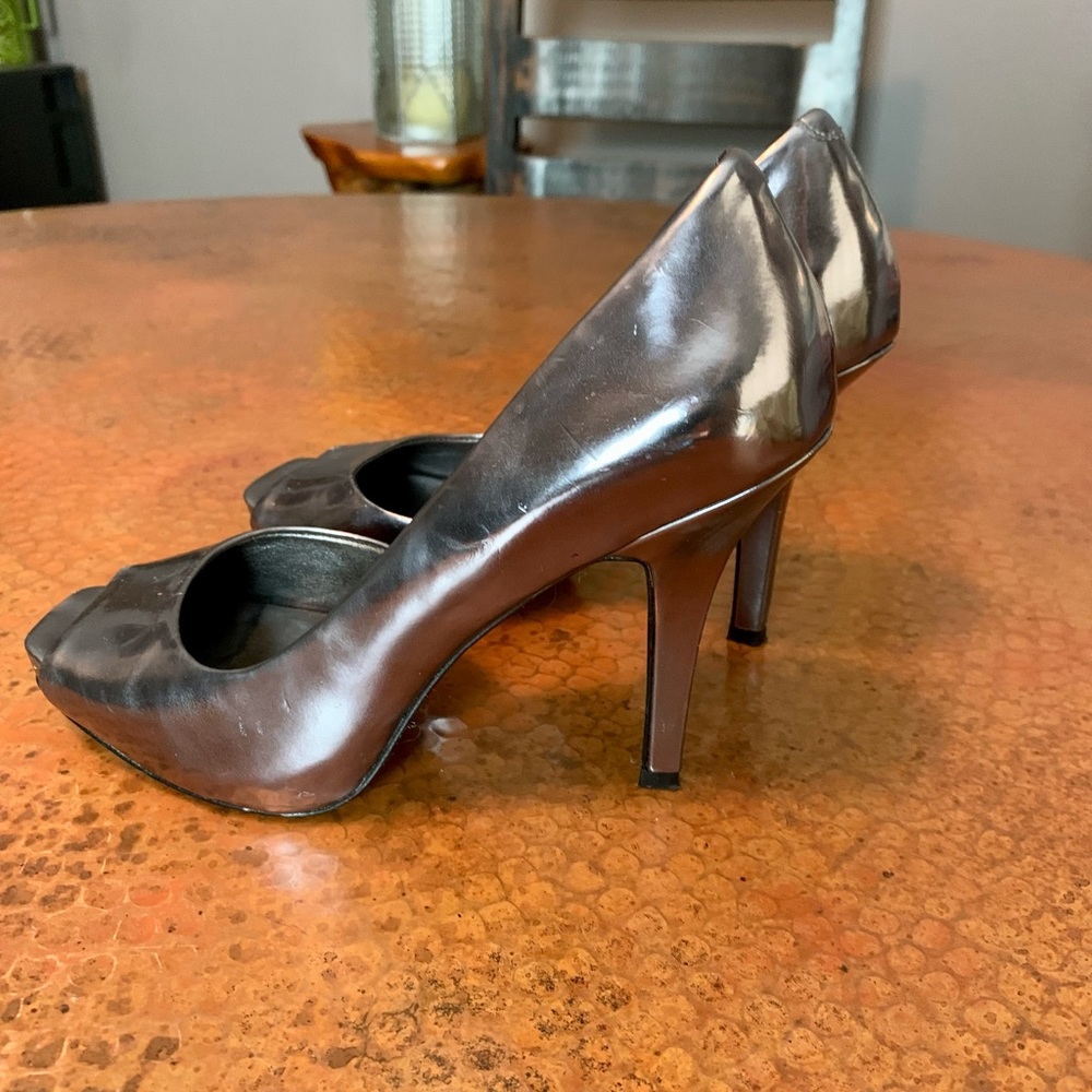 JESSICA SIMPSON Silver metallic Pumps